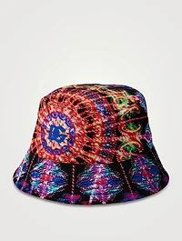 Nylon Bucket Hat Illumination Print