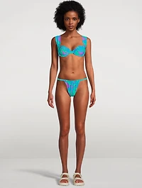 Claudia Printed Bikini Top