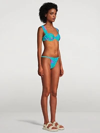 Claudia Printed Bikini Top