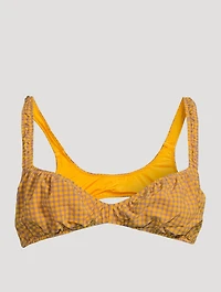 Scrunchie Seersucker Top