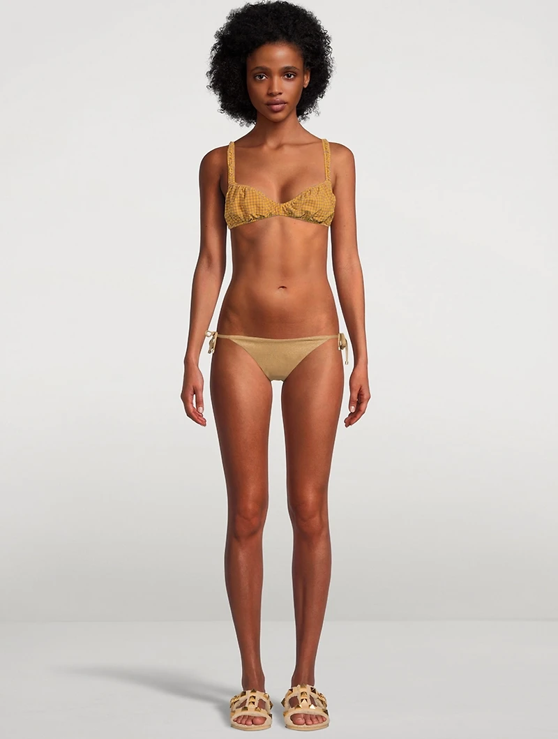Scrunchie Seersucker Top