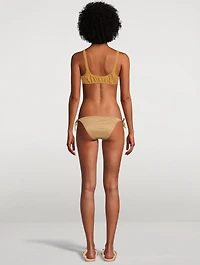 Scrunchie Seersucker Top