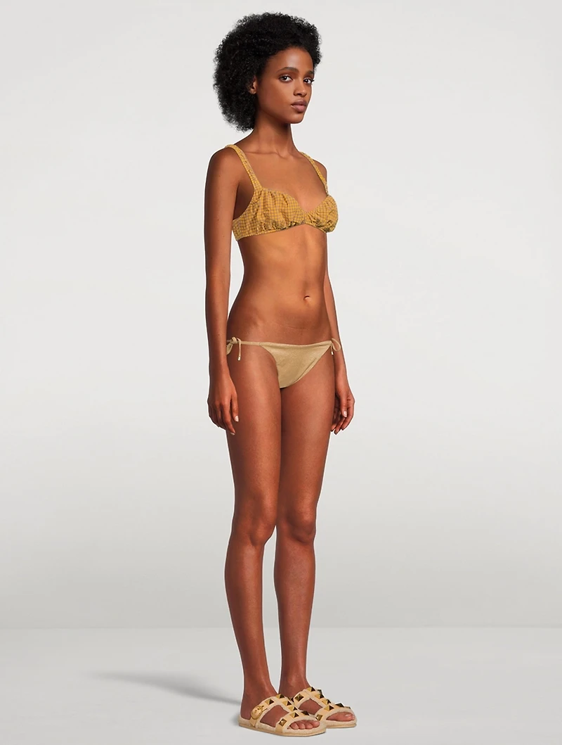 Scrunchie Seersucker Top