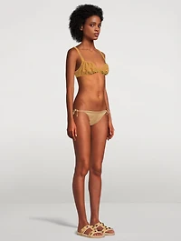 Scrunchie Seersucker Top