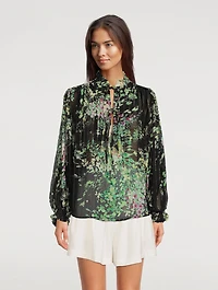 Bazooka Chiffon Blouse Floral Print