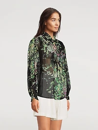 Bazooka Chiffon Blouse Floral Print