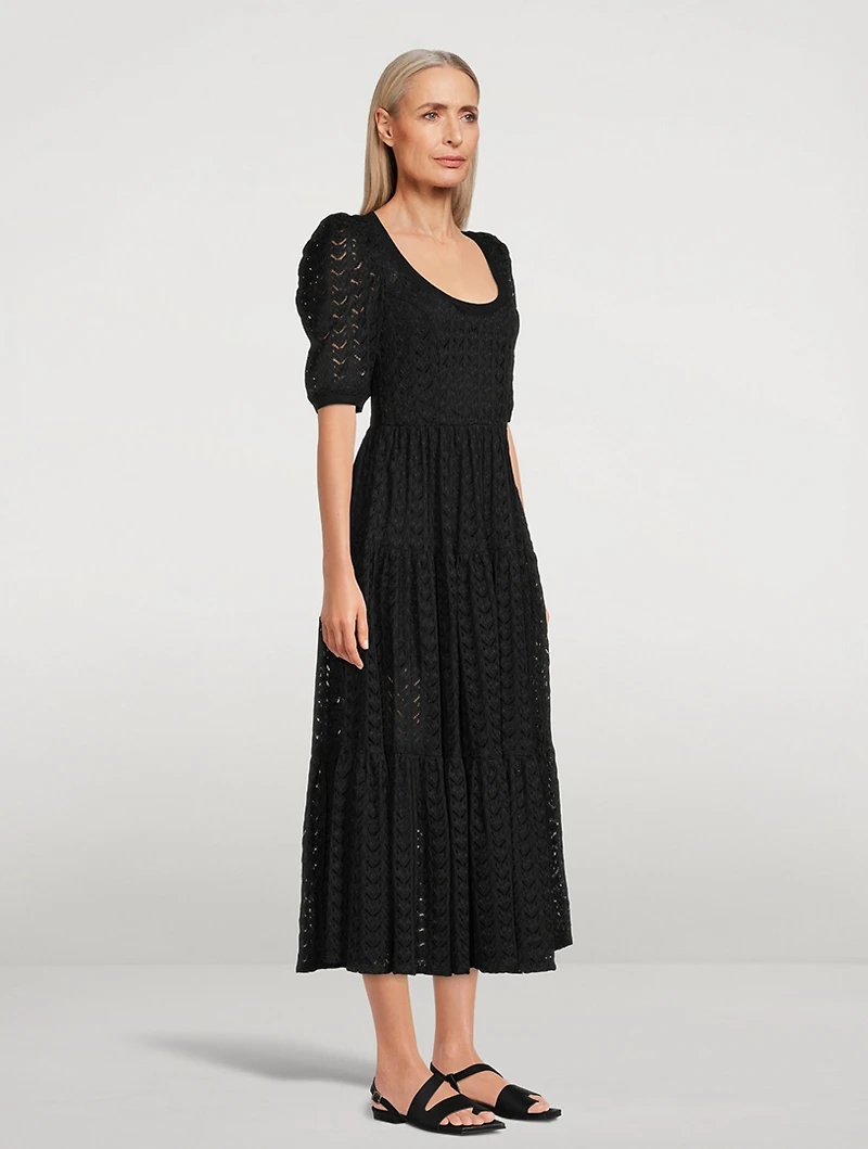 Donata Crochet Midi Dress