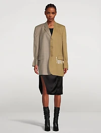 Double Blazer With Back Buttons