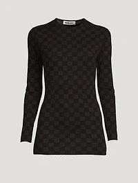 Long-Sleeve T-Shirt Monogram Print