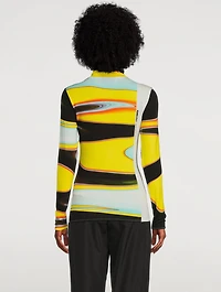 Printed Turtleneck