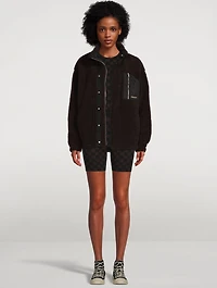 Bike Short Monogram Print