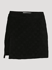 Monogram Mini Skirt