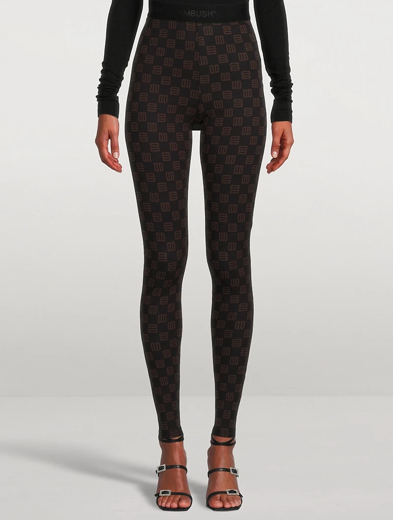 Leggings Monogram Print