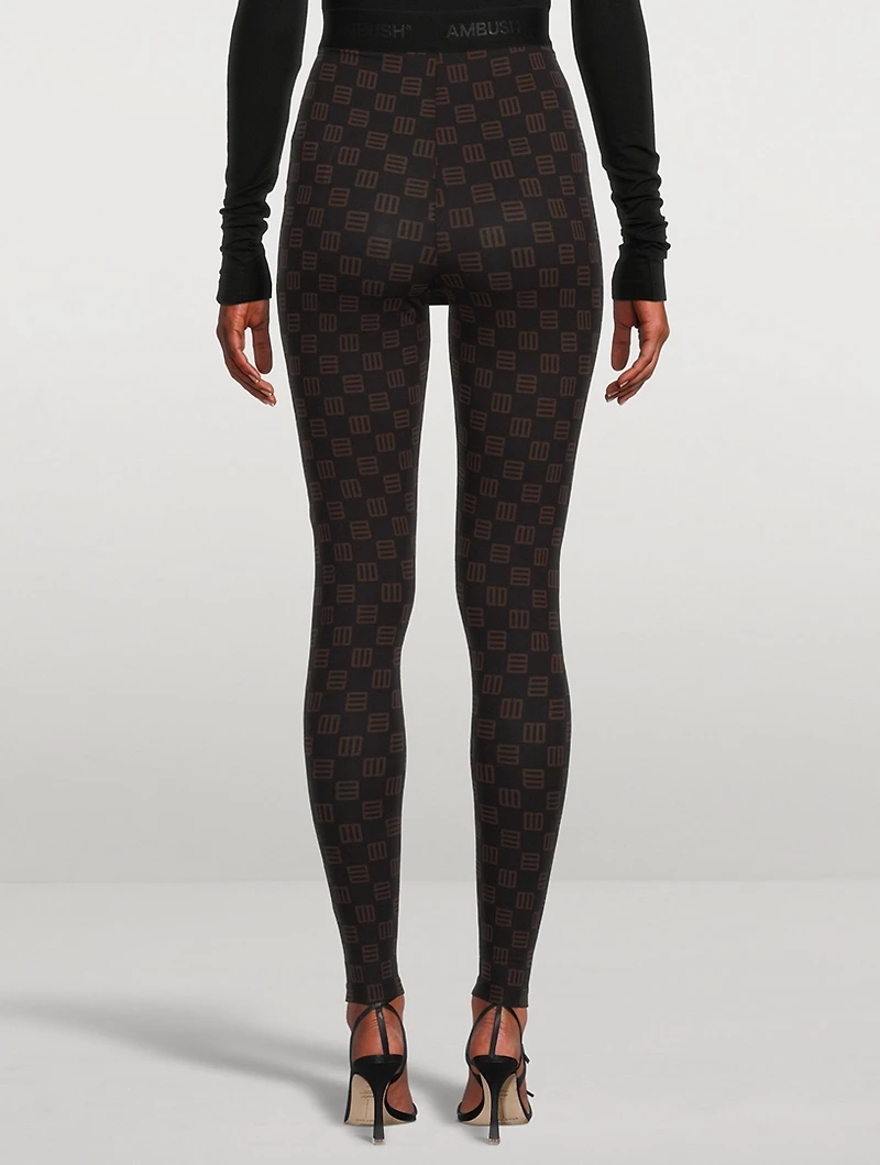 Leggings Monogram Print
