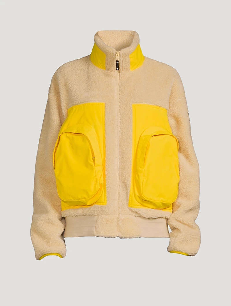 Fleece Panel Jacket