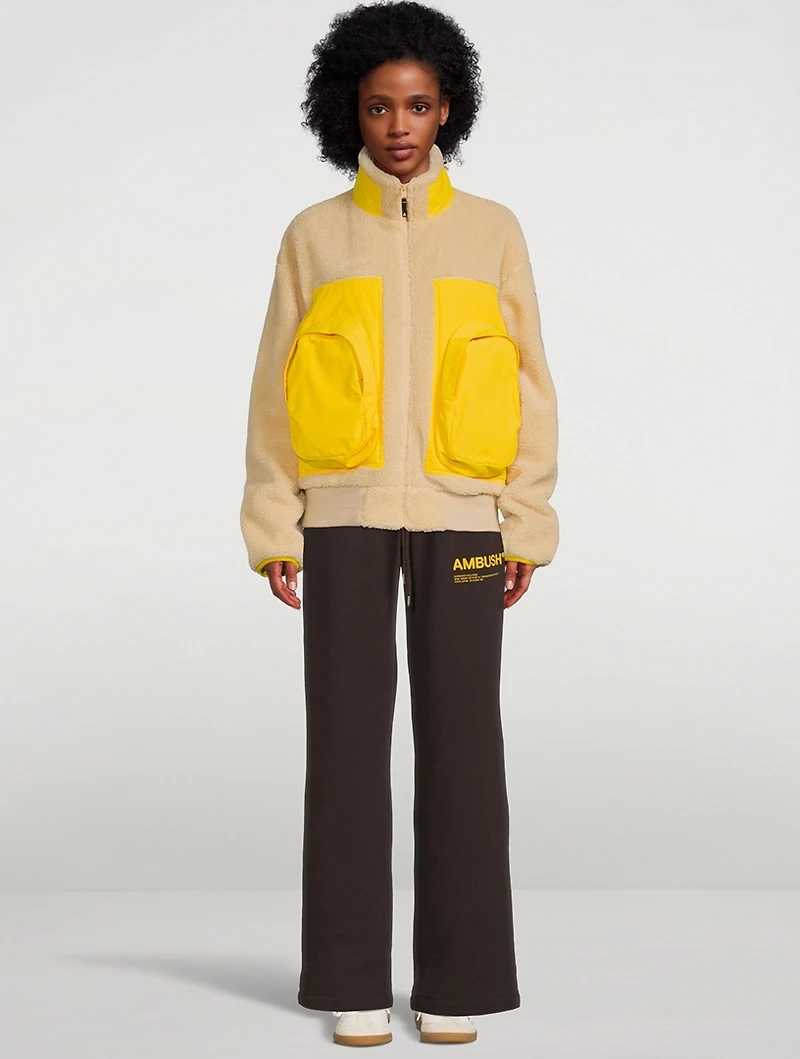 Fleece Panel Jacket