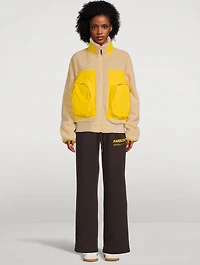 Fleece Panel Jacket