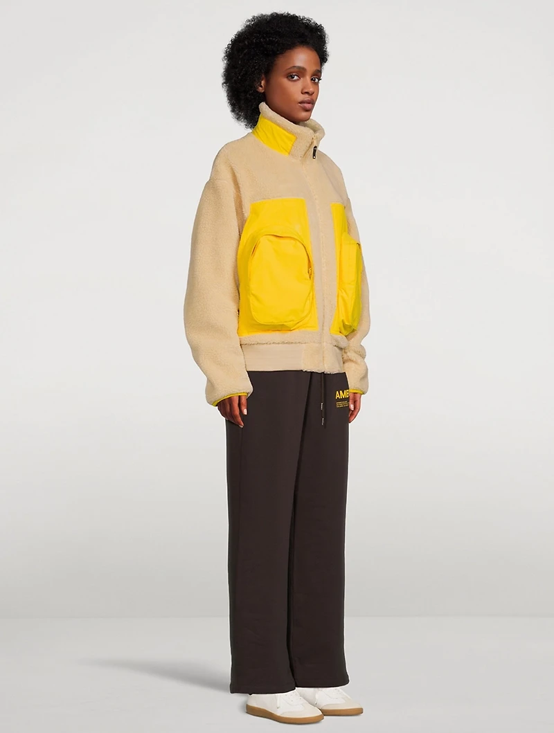 Fleece Panel Jacket