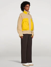 Fleece Panel Jacket