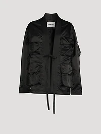 Satin Cargo Jacket