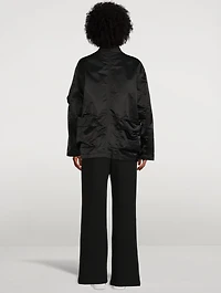 Satin Cargo Jacket