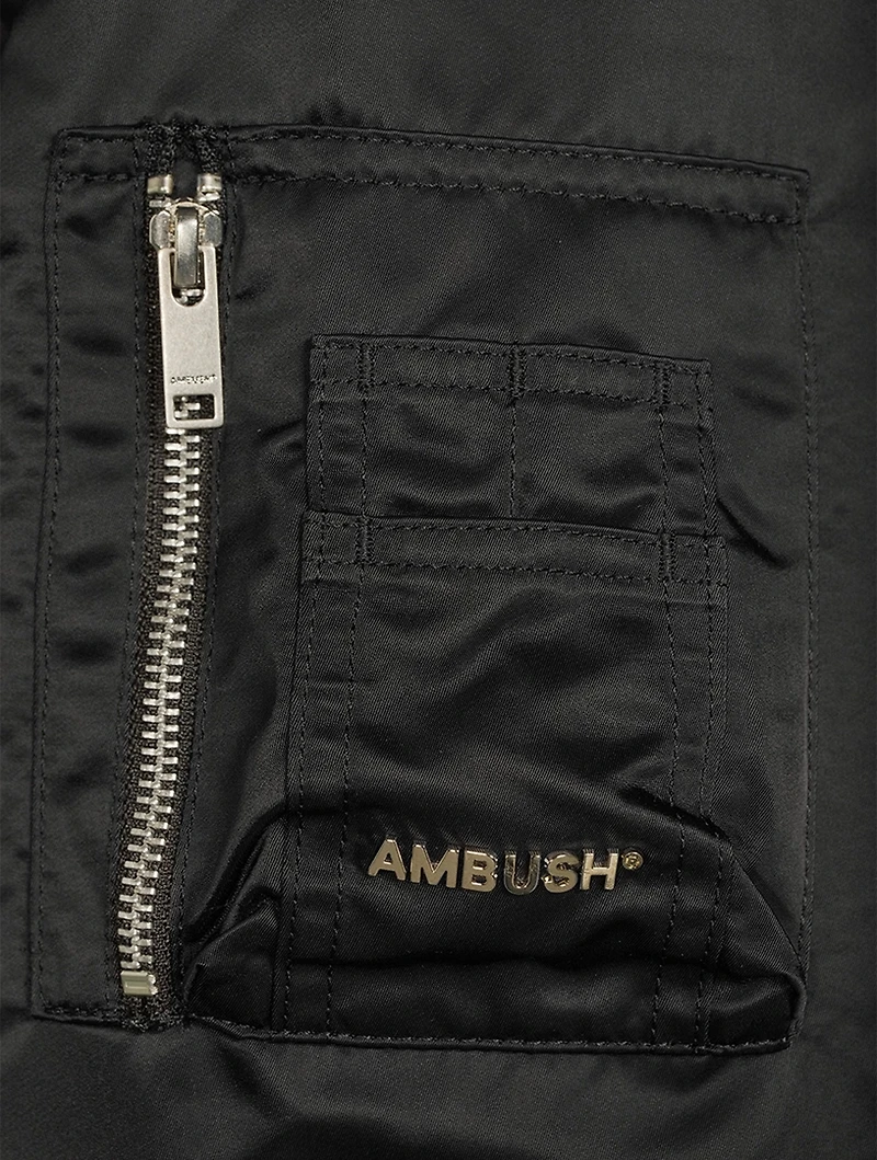 Satin Cargo Jacket