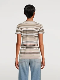 Slim T-Shirt Stripe Print