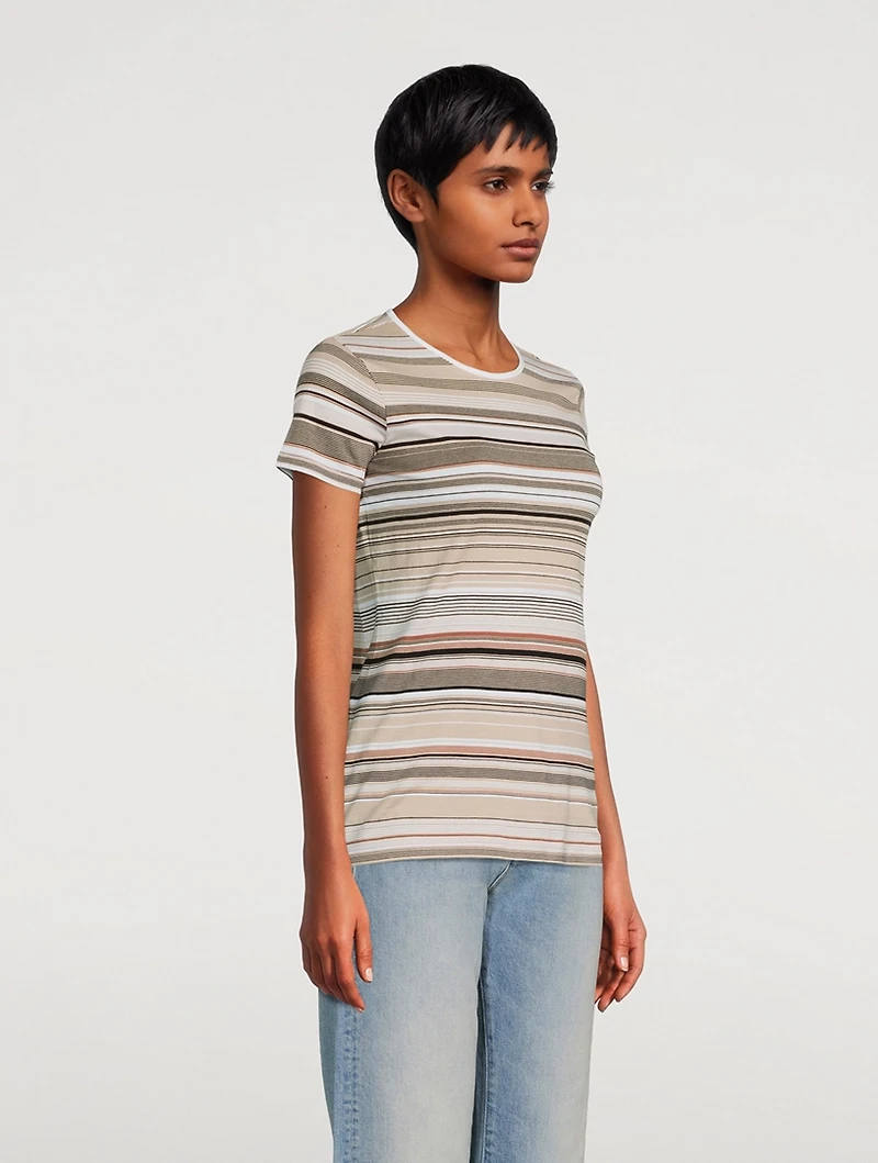 Slim T-Shirt Stripe Print