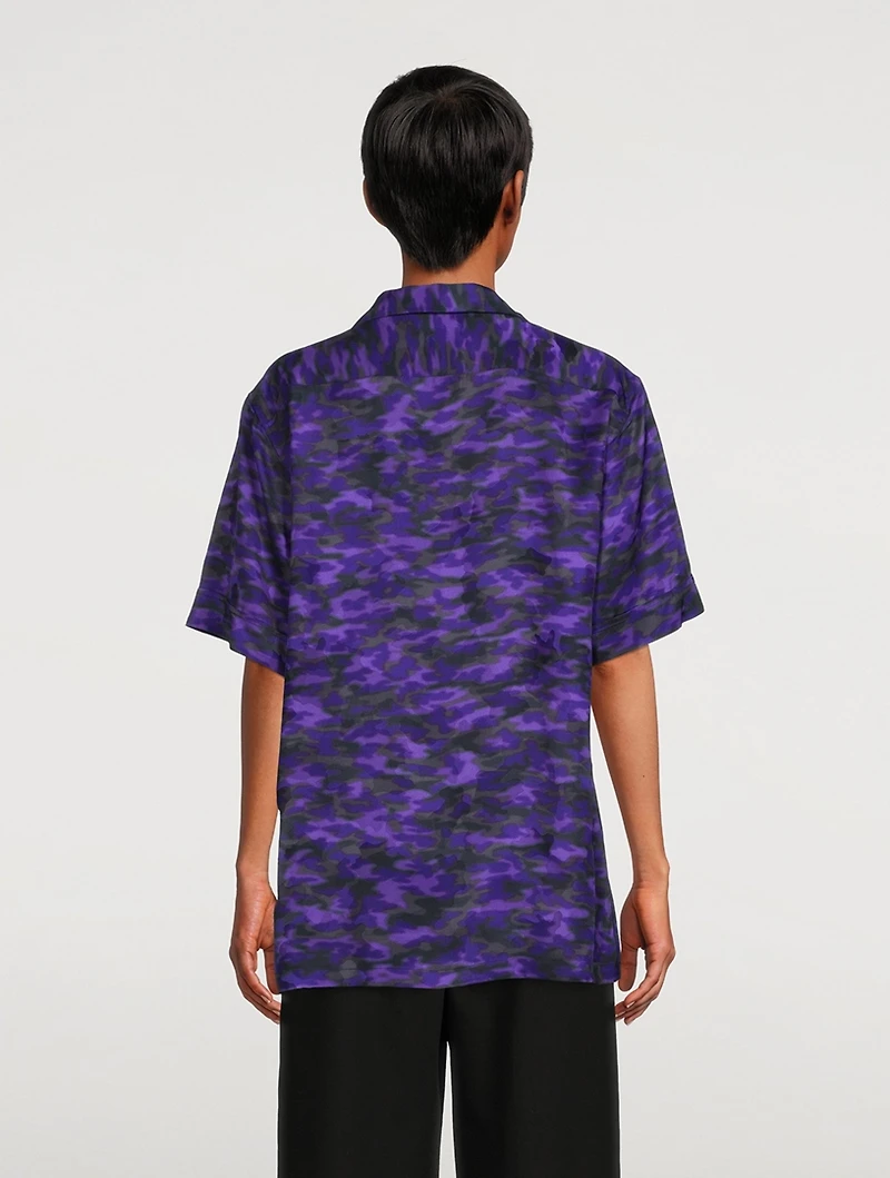 Clive Short-Sleeve Shirt Camo Print