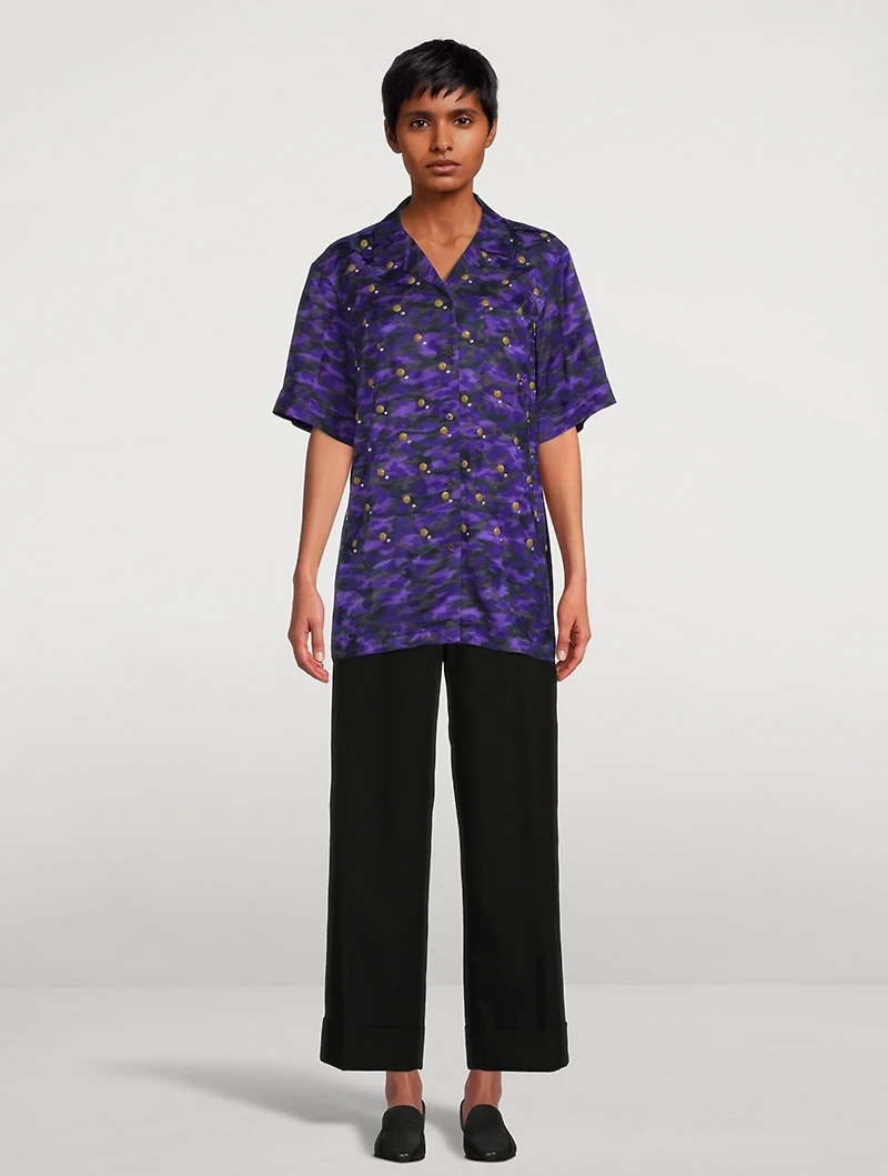 Clive Short-Sleeve Shirt Camo Print