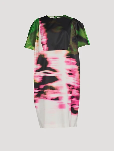 Dalia Printed Wool Dress