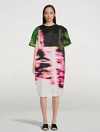 Dalia Printed Wool Dress