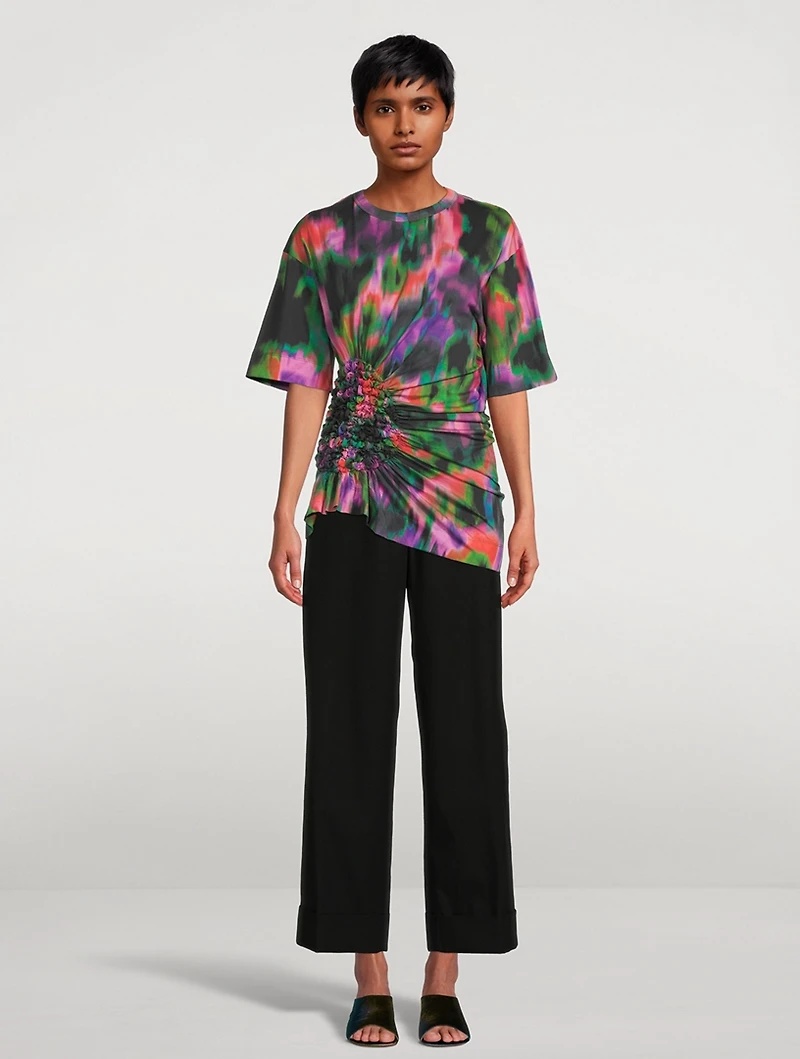 Hege Printed Smocked T-Shirt