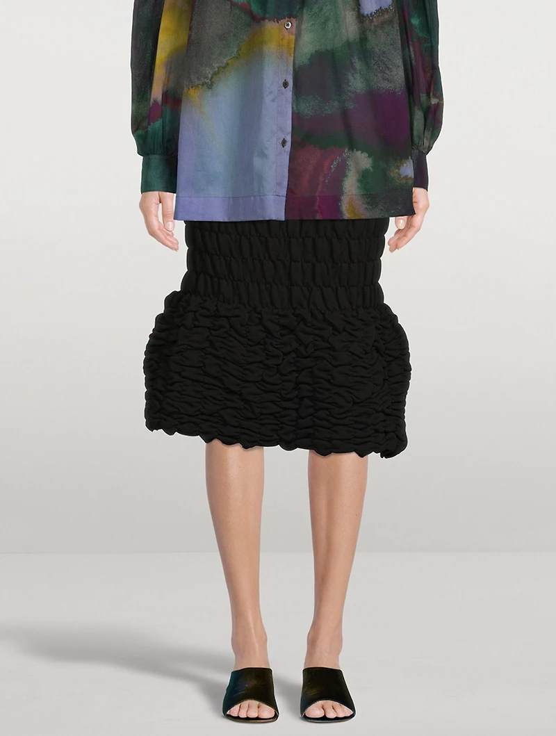 Haturn Padded Midi Skirt