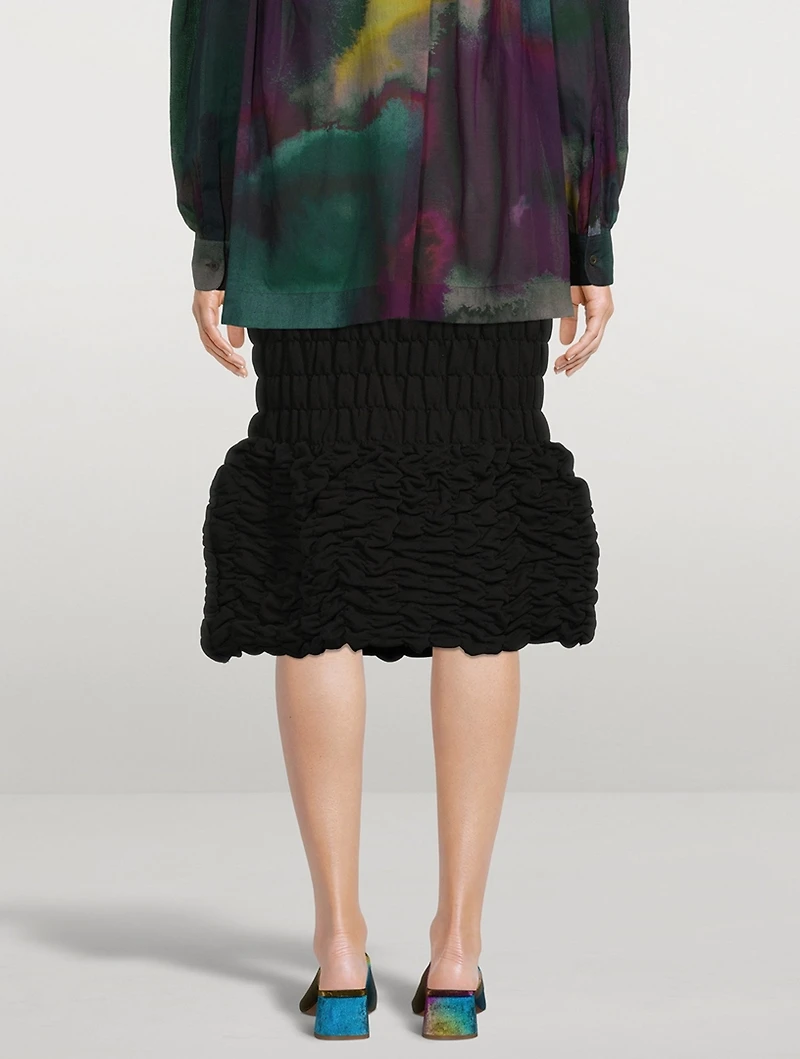 Haturn Padded Midi Skirt