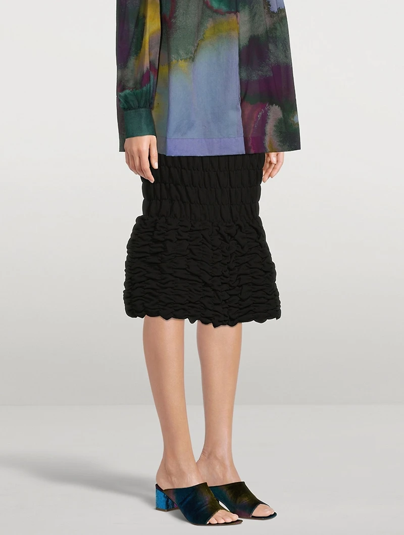 Haturn Padded Midi Skirt