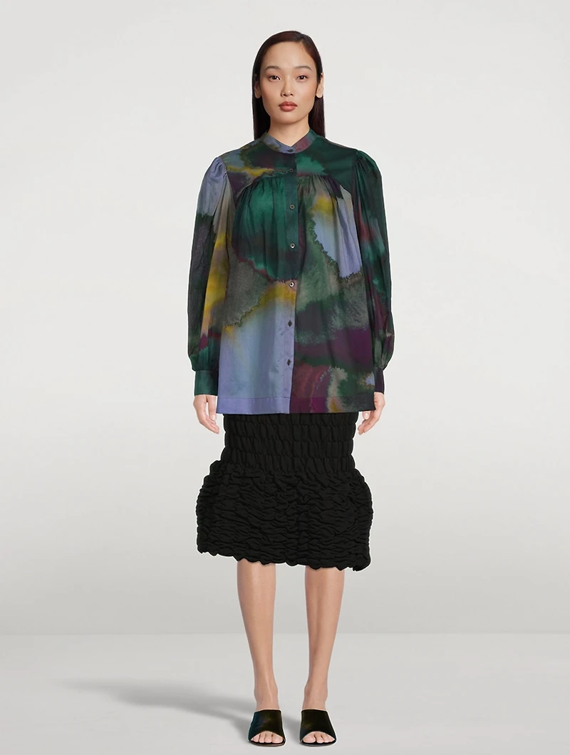 Haturn Padded Midi Skirt