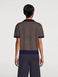 Jaimey Jacquard Polo Sweater