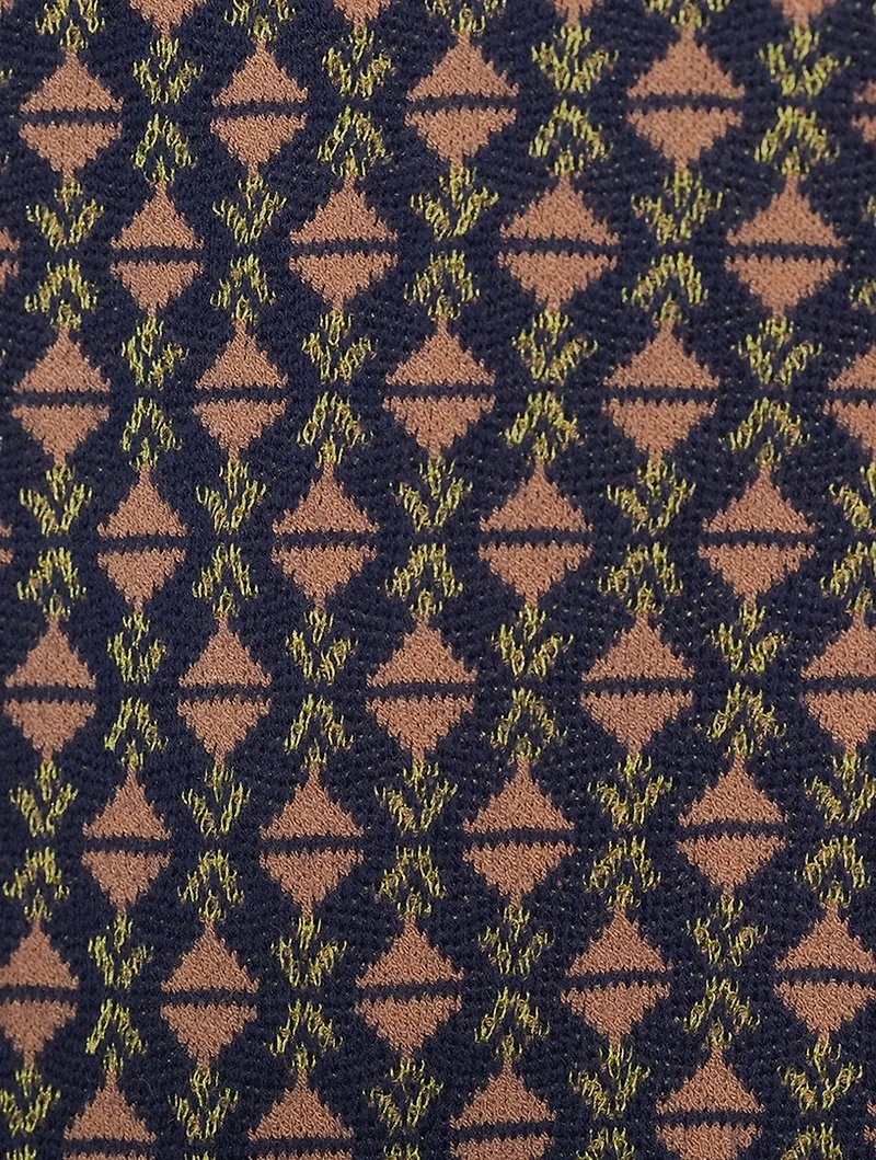 Jaimey Jacquard Polo Sweater
