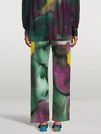 Piscos Printed High-Rise Boyfriend Jeans