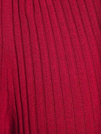 Silk Cashmere Ribbed Wide-Leg Pants