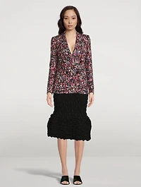 Beau Double-Breasted Jacket People Print