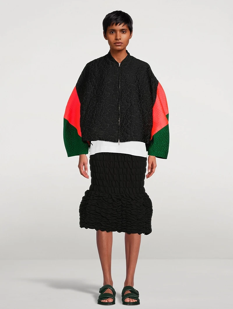 Vola Mixed-Media Jacket