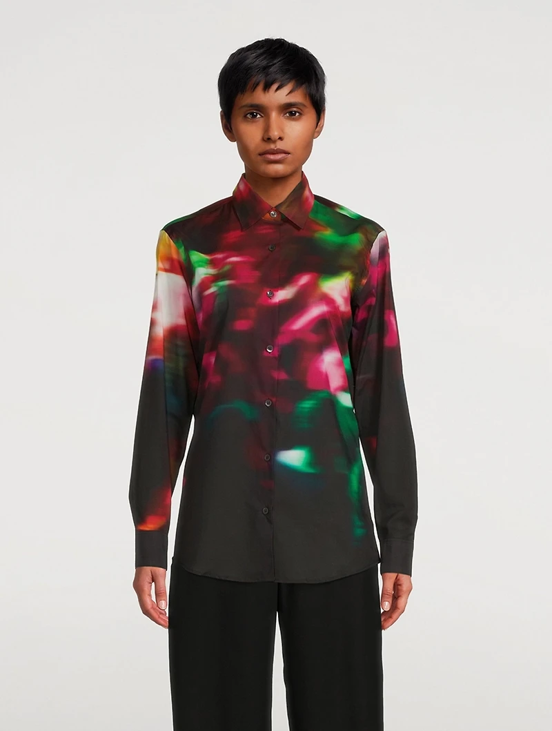 Clavelly Printed Cotton Shirt