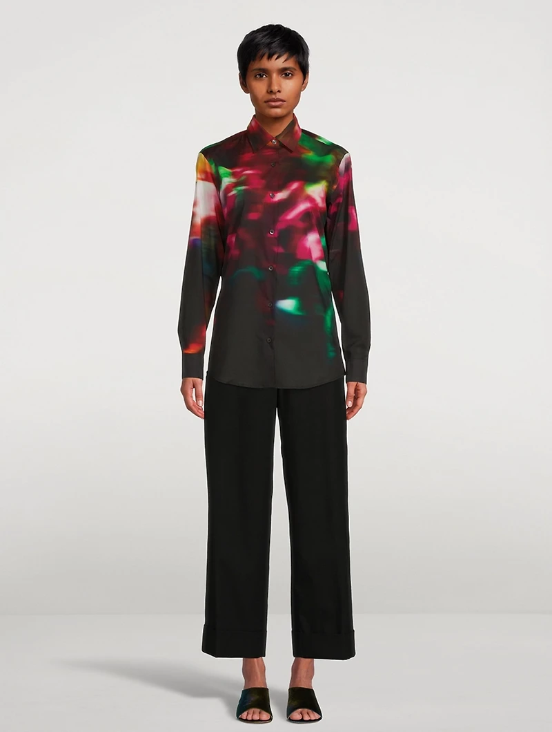 Clavelly Printed Cotton Shirt