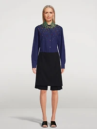 Clavelly Embellished Cotton Shirt