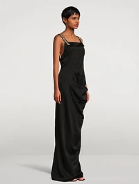 Damys Embellished Ruched Gown