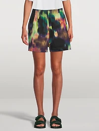 Hesta Printed Cotton Shorts