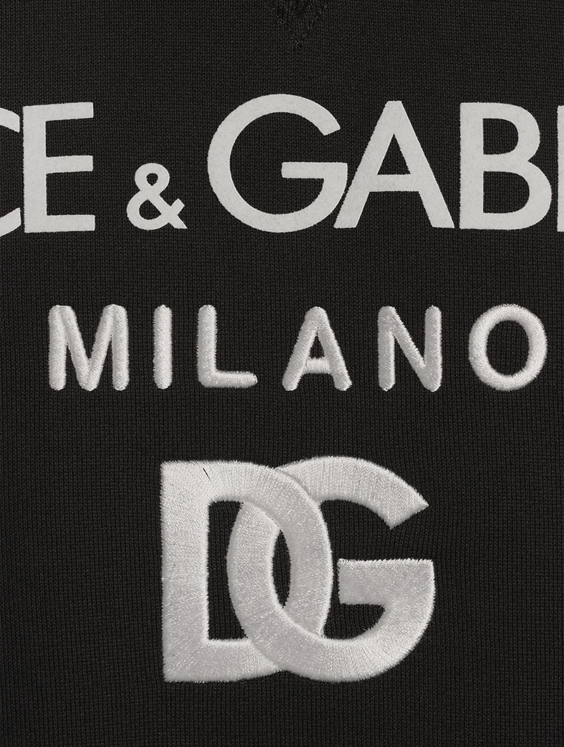 Cotton Sweatshirt With Logo Embroidery