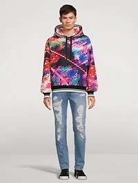Drawstring Hoodie Illumination Print